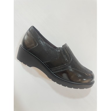 MOCASIN PITILLOS ELASTICO NEGRO