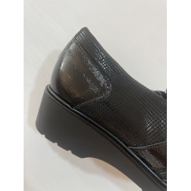 MOCASIN PITILLOS ELASTICO NEGRO