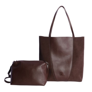 BOLSO D. ALGODON MARRON