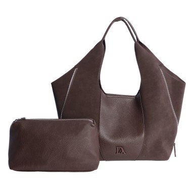 BOLSO D. ALGODON MARRON