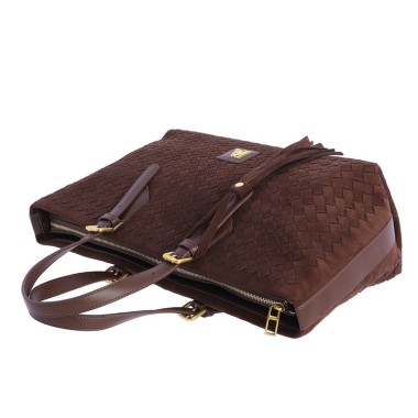 BOLSO D. ALGODON MARRON